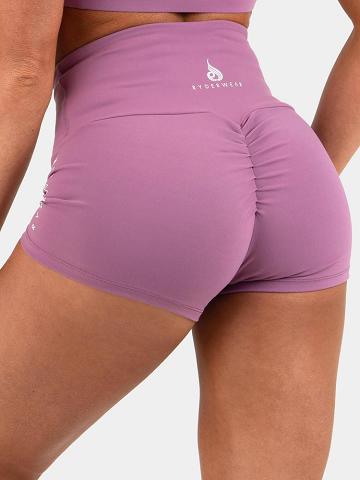 Szorty Damskie Ryderwear Women Shorts Animal Scrunch Bum Fioletowe | PL2115SO