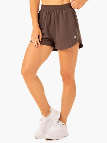 Szorty Damskie Ryderwear Women Shorts Element Treningowe Czekolada | PL2053WY