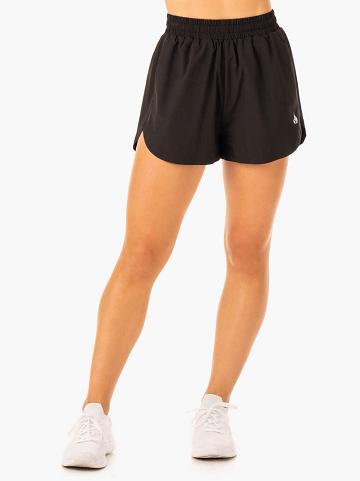 Szorty Damskie Ryderwear Women Shorts Element Treningowe Czarne | PL2101BC