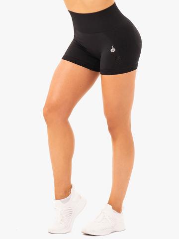 Szorty Damskie Ryderwear Women Shorts Electra Seamless Czarne | PL2184EX