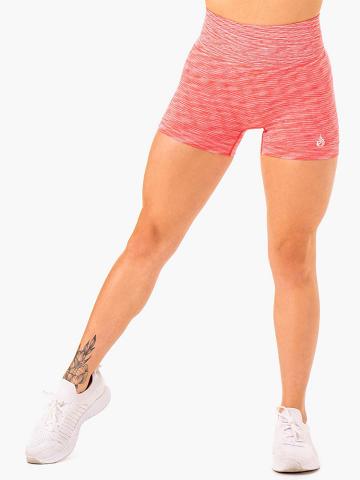 Szorty Damskie Ryderwear Women Shorts Evolve Seamless High Waisted Koralowe | PL2034OR