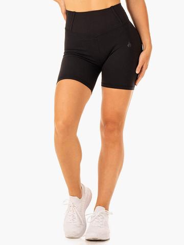 Szorty Damskie Ryderwear Women Shorts Form Scrunch Bum Czarne | PL2102NB