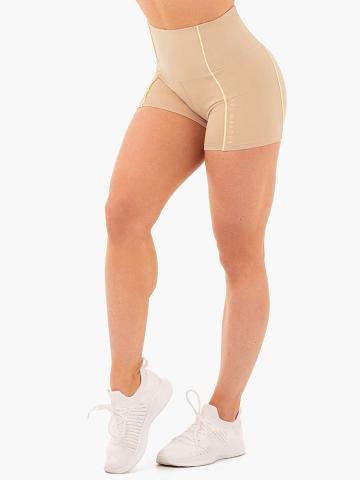 Szorty Damskie Ryderwear Women Shorts Glow High Waisted Khaki | PL2216OR