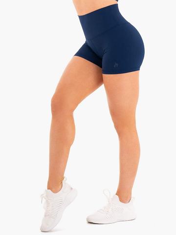 Szorty Damskie Ryderwear Women Shorts NKD High Waisted Granatowe | PL1942XF