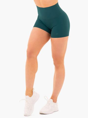 Szorty Damskie Ryderwear Women Shorts NKD High Waisted Turkusowe | PL1945BC