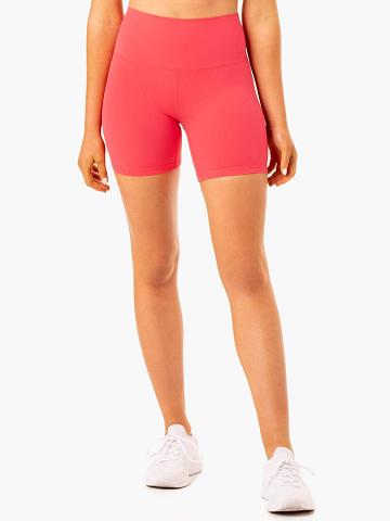 Szorty Damskie Ryderwear Women Shorts NKD Align Czerwone | PL1995CE