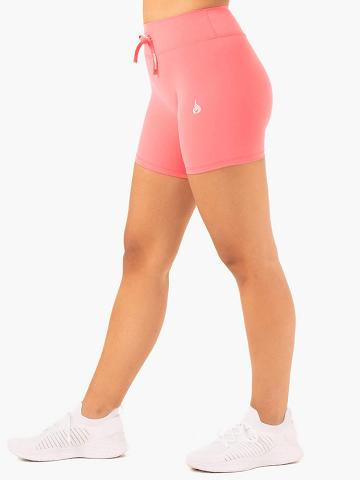 Szorty Damskie Ryderwear Women Shorts Replay High Waisted Koralowe | PL2066GL