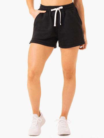 Szorty Damskie Ryderwear Women Shorts Restore Track Czarne | PL2078QZ