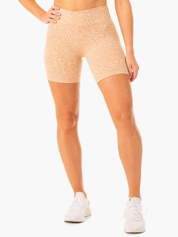 Szorty Damskie Ryderwear Women Shorts Rotation High Waisted Scrunch Panterka | PL2062AP