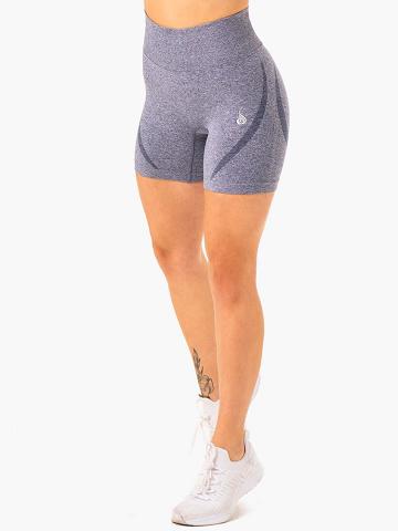 Szorty Damskie Ryderwear Women Shorts Sculpt Seamless Granatowe | PL2104QZ