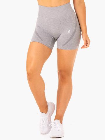 Szorty Damskie Ryderwear Women Shorts Sculpt Seamless Szare | PL2106EX