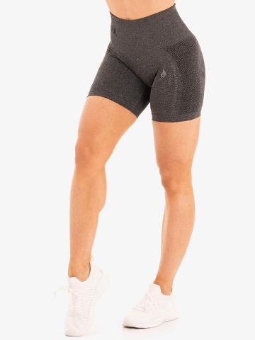 Szorty Damskie Ryderwear Women Shorts Seamless Staples Szare | PL1939KI