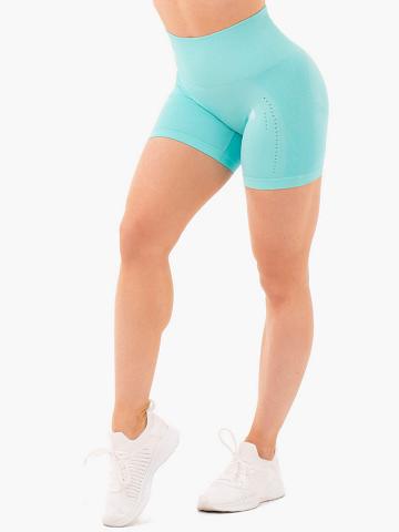 Szorty Damskie Ryderwear Women Shorts Seamless Staples Głęboka Turkusowe | PL2110UT