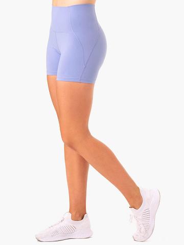 Szorty Damskie Ryderwear Women Shorts Sola High Waisted Fioletowe | PL2140AP