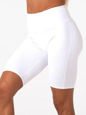 Szorty Damskie Ryderwear Women Shorts Staples Bike Białe | PL2144GL