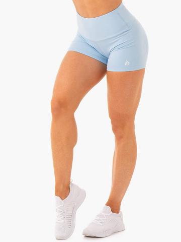 Szorty Damskie Ryderwear Women Shorts Staples Scrunch Bum Booty Niebieskie | PL2205BC