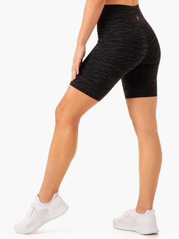 Szorty Damskie Ryderwear Women Shorts Transform Mid Length Czarne | PL2056TV