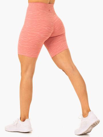 Szorty Damskie Ryderwear Women Shorts Transform Mid Length Różowe | PL2072XF