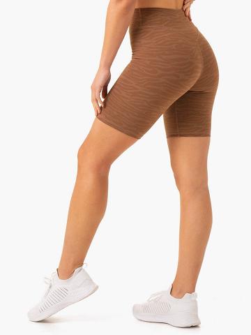 Szorty Damskie Ryderwear Women Shorts Transform Mid Length Czekolada | PL2087PQ