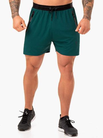 Szorty Męskie Ryderwear Men Shorts Action Mesh Turkusowe | PL2811FM