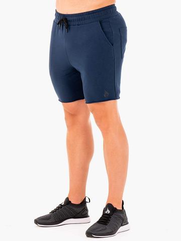 Szorty Męskie Ryderwear Men Shorts Base Gym Granatowe | PL2800NB