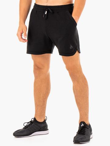 Szorty Męskie Ryderwear Men Shorts Optimal Gym Czarne | PL2766GL