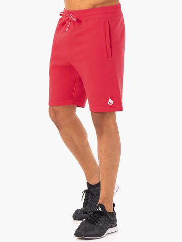 Szorty Męskie Ryderwear Men Shorts Recharge Track Czerwone | PL2744PQ